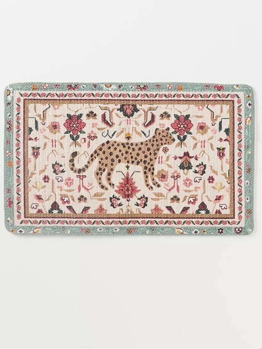 Anthropologie Parcie Printed Cotton Bath Mat NWT 21
